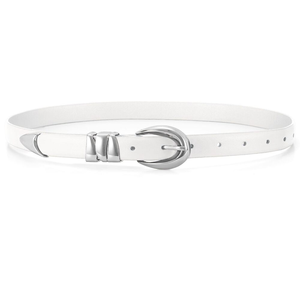 6736 Women Skinny Leather Belt For Jeans Pants Dresses Ladies Fashion Waist